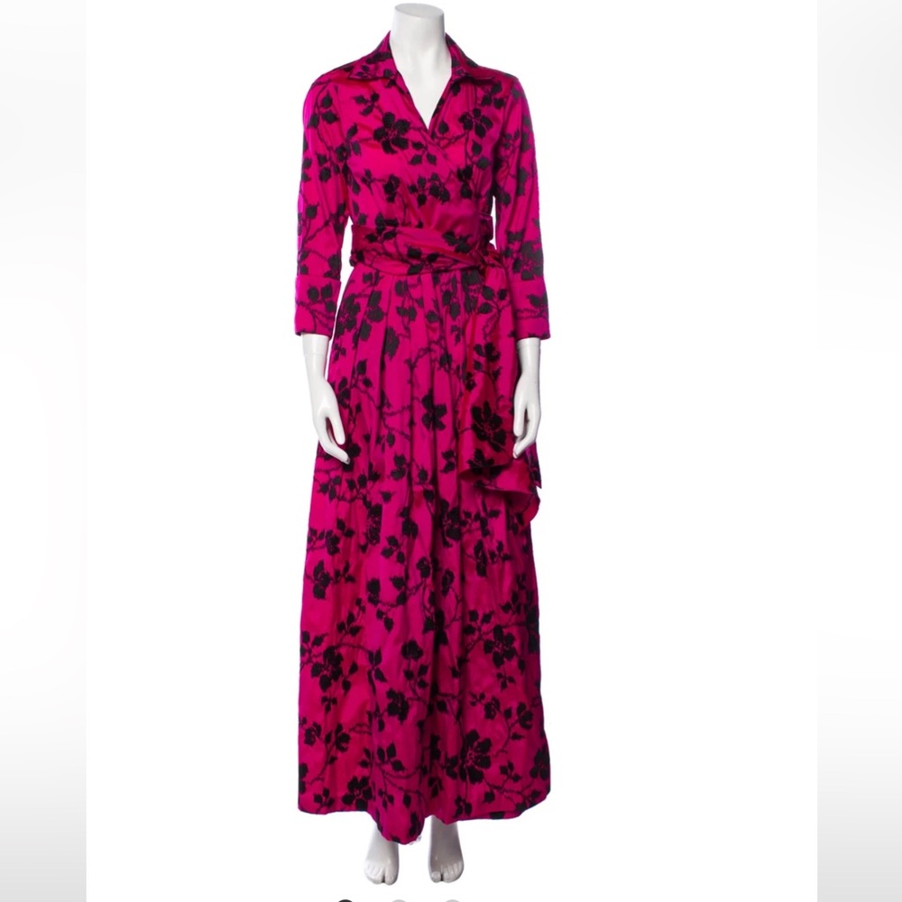 Carolina Herrera pink floral gown